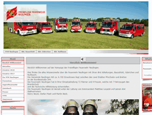 Tablet Screenshot of feuerwehr-neulingen.de